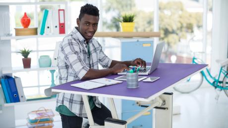 thumbnail of People Who Use Standing Desks Swear By Them (theessentialbs)